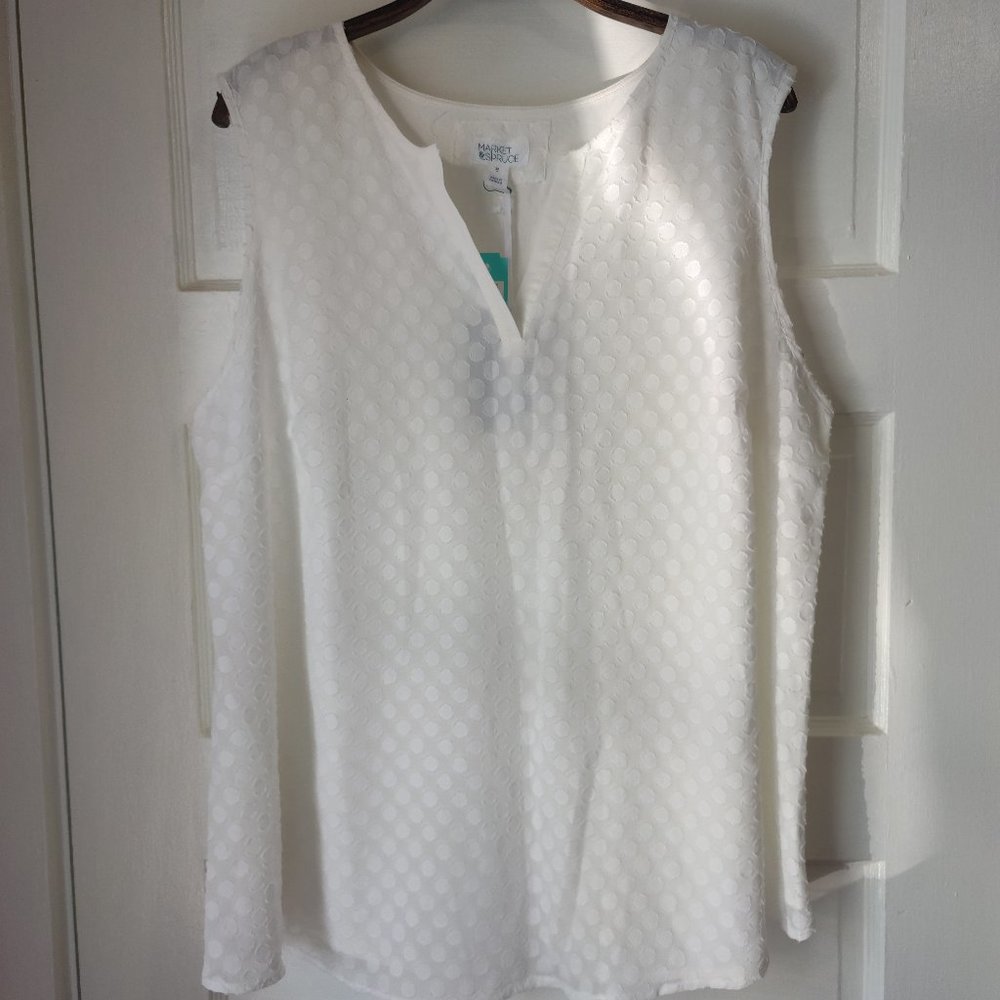 Polkadot Sleeveless Blouse